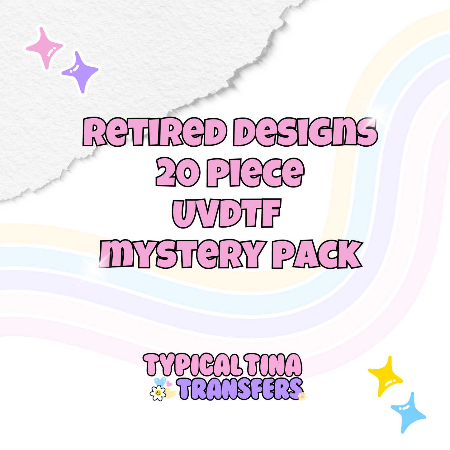 20 Piece Retired Mystery Bundle | 16oz UVDTF Wraps