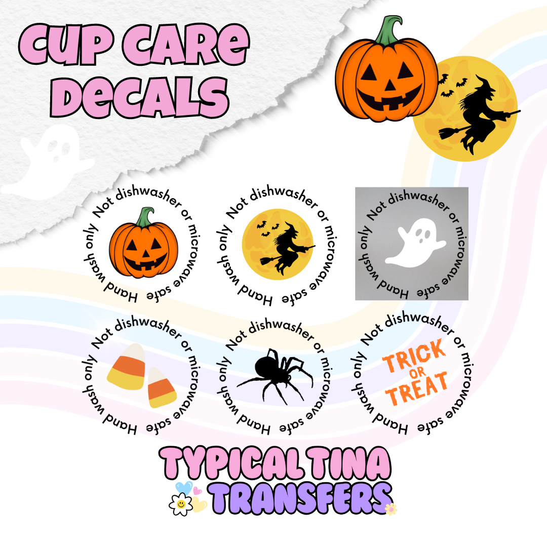 Cup Care Decals - Halloween edition