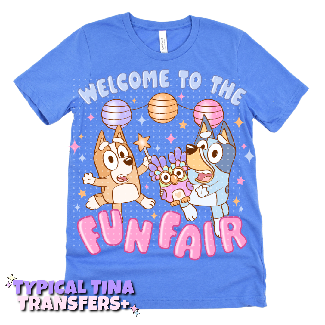 Welcome to the fun fair - Blue | DTF Transfers | POD