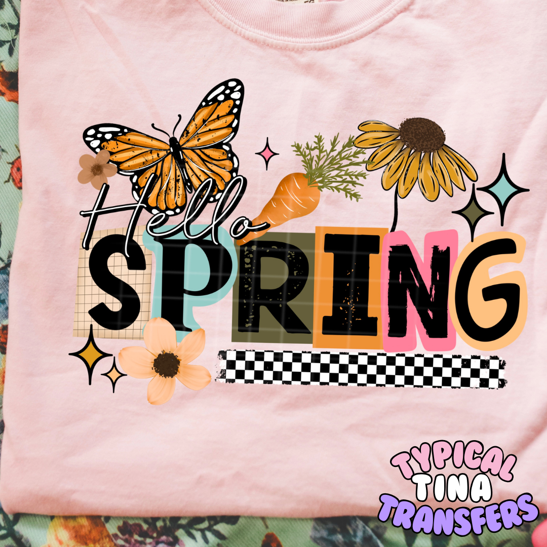 Hello Spring | DTF Transfers | POD