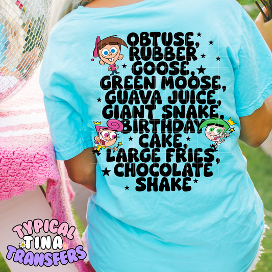 Fairly Odd with words | DTF Screen Print | POD