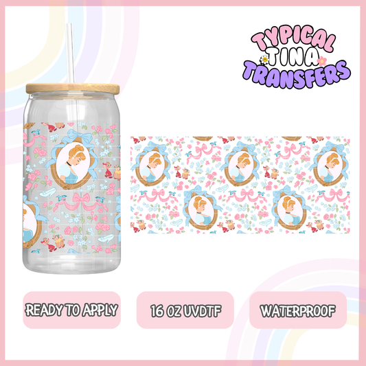 UVDTF Floral Princess - choose design | 16oz UVDTF Wrap | POD