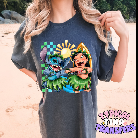 Hula under the sun | DTF Screen Print | POD - choose design