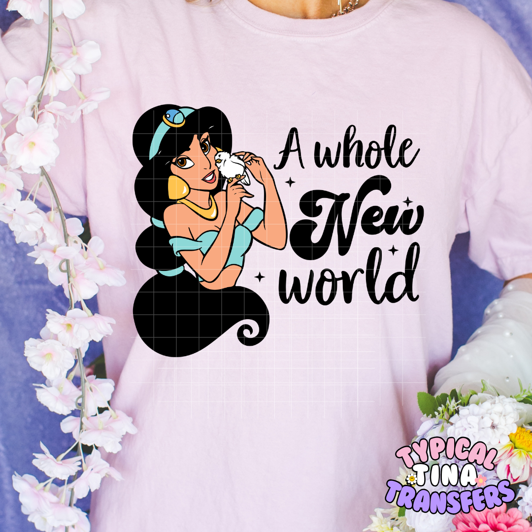 Princess Phrases (choose princess) | DTF Screen Print | POD
