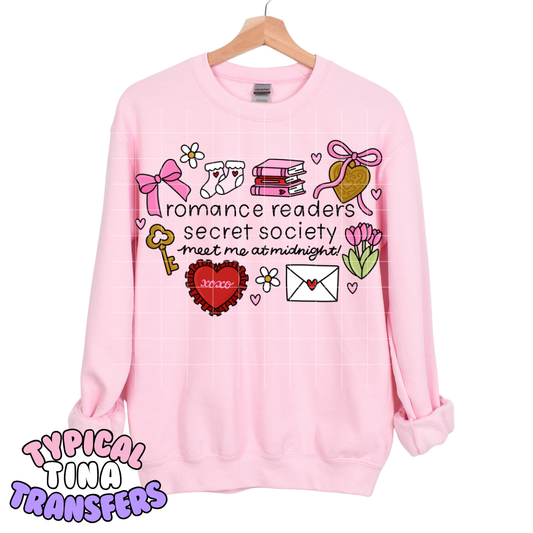 Romance Readers Secret Society | DTF Transfers | POD