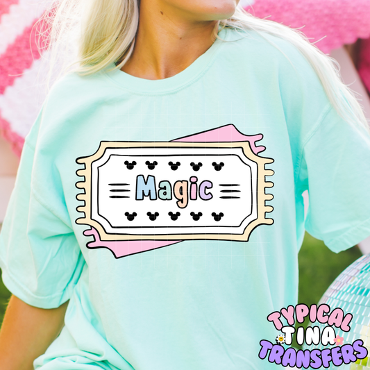 Magic Ticket | DTF Screen Print | POD