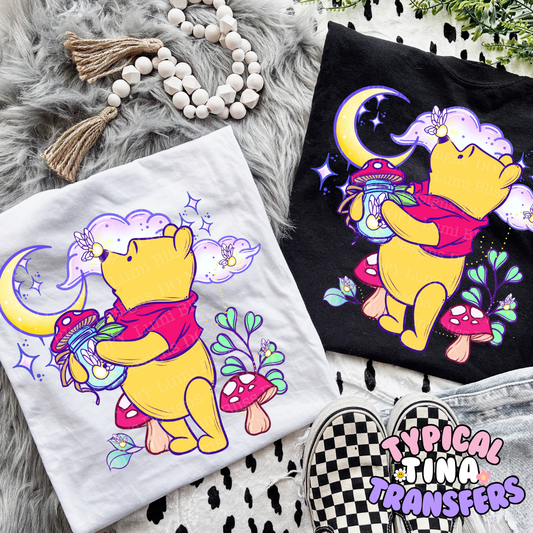 Moonlight bear | DTF Screen Print | POD