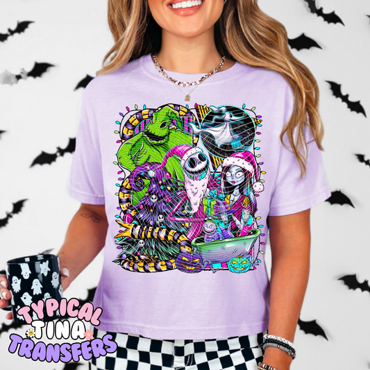 NBC Christmas group (purple tone) | DTF Transfer | 12" Adult