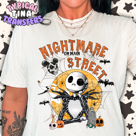 Nightmare Main Jack | DTF Transfer | 11" Adult
