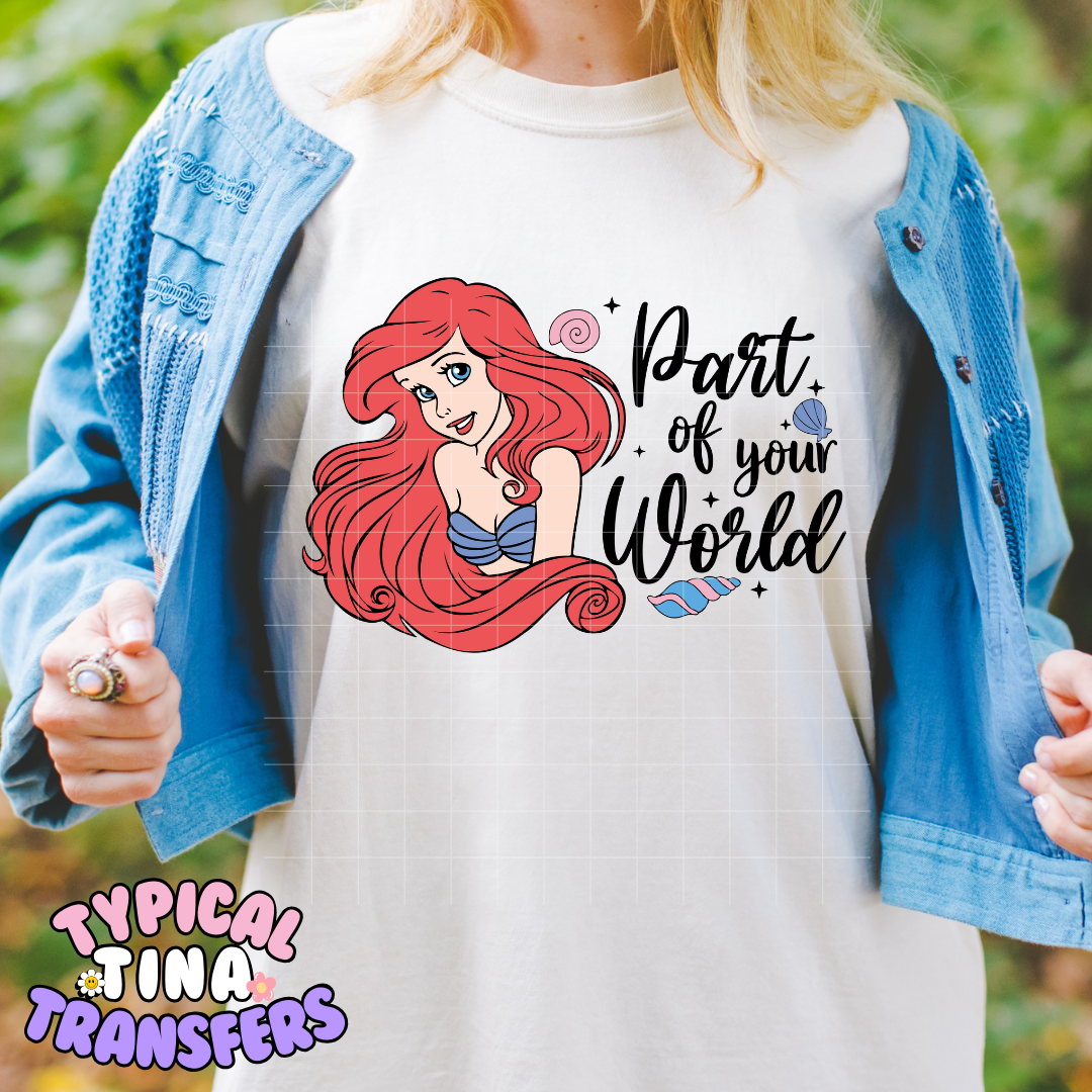 Princess Phrases (choose princess) | DTF Screen Print | POD