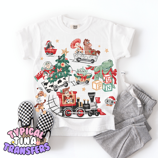Toys Christmas Train | DTF Transfer | POD