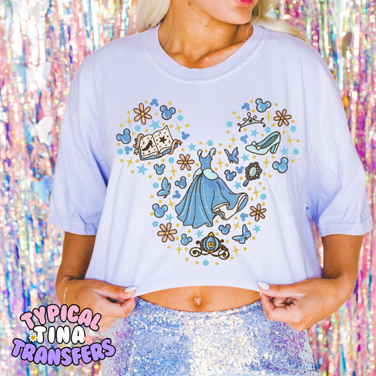 C-ella mouse ears elements | DTF Screen Print | POD