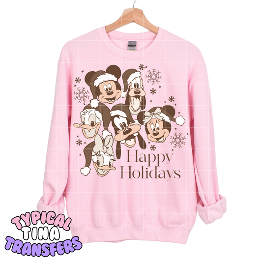 Sensational 6 - Christmas (brown tones) | DTF Transfer | POD