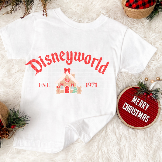 Diz-W Gingerbread house red | DTF Transfer | POD