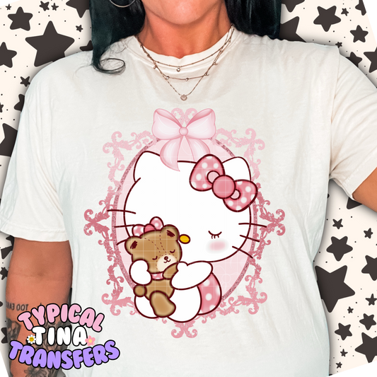 Kitty Coquette Frame | DTF Transfer | POD