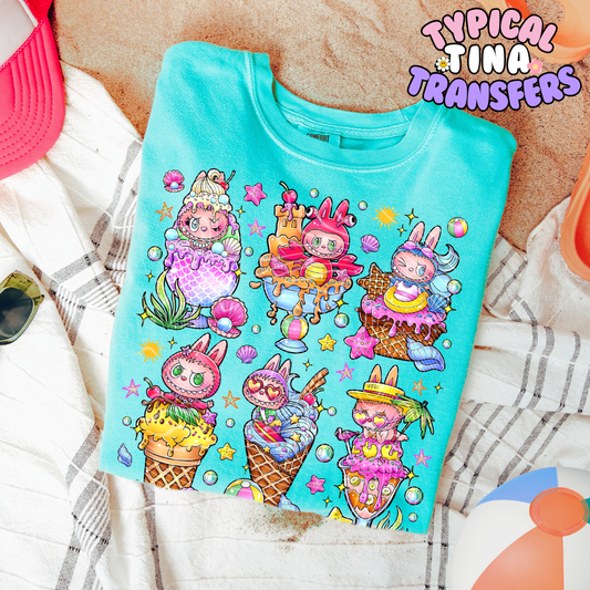 Ice Cream La Fu | DTF Transfer | POD