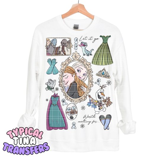 Sisters Doodle Mural | DTF Transfers | POD