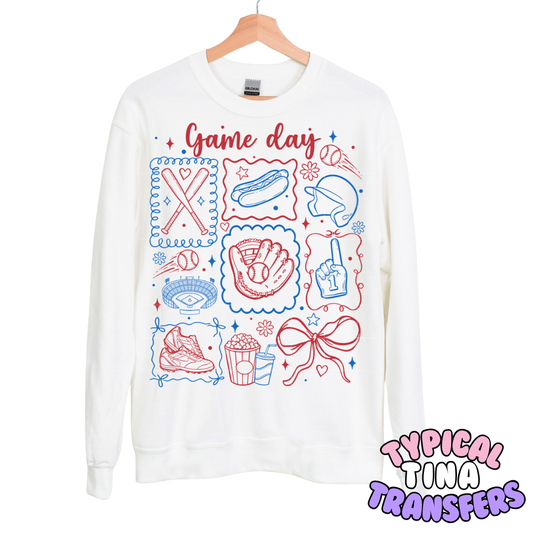 Game Day doodle | DTF Transfers | POD