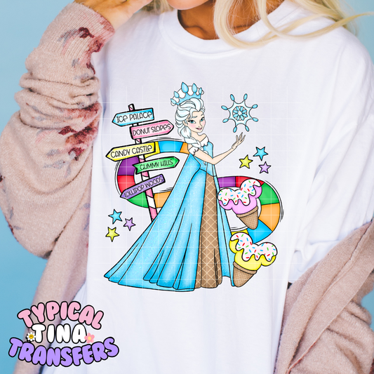 Frozen Princess candy lane | DTF Transfer | POD