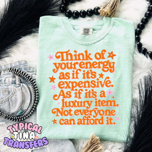 Not everyone can afford it | DTF Transfer | POD