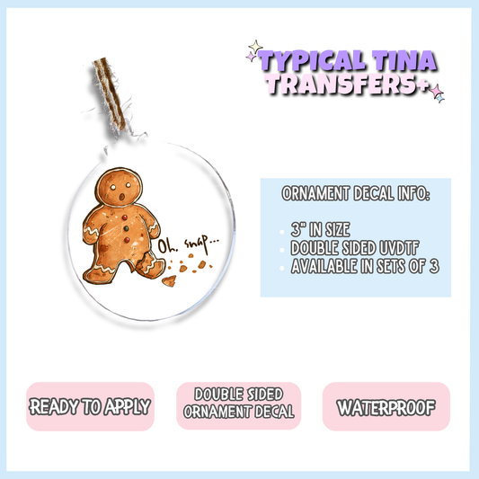 Oh snap | 3" Xmas Ornament | POD