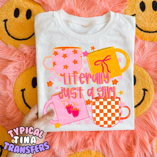 Literally just a girl retro | DTF Transfer | POD