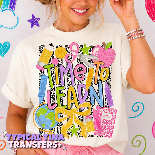 Time to learn | DTF Transfers | POD