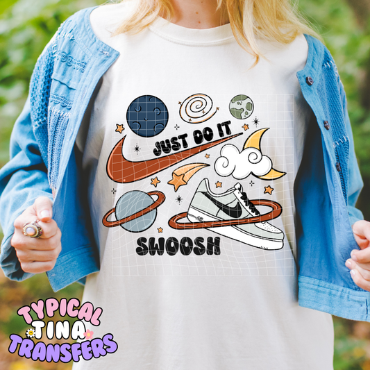 Swoosh planets | DTF Screen Print | POD