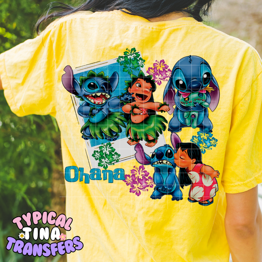 Ohana Polaroids | DTF Screen Print | POD