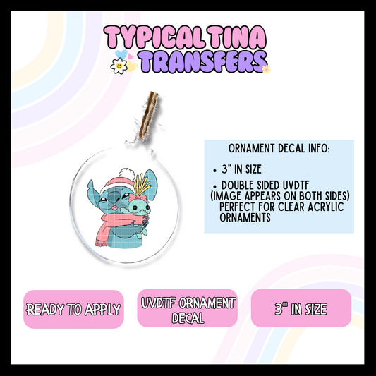 Holiday Alien Toy | 3" Ornament Decal