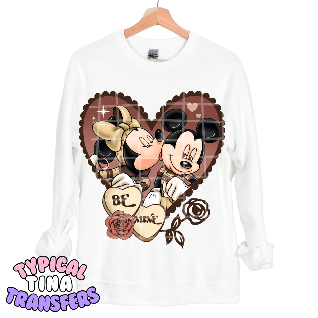 be Mine M&M in heart| DTF Transfers | POD