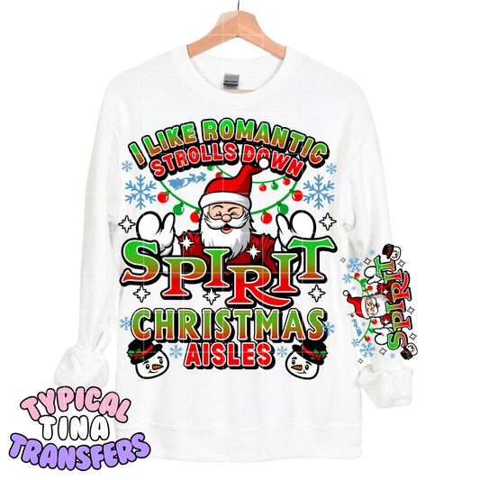 i like romantic strolls down | DTF Screen Print | POD