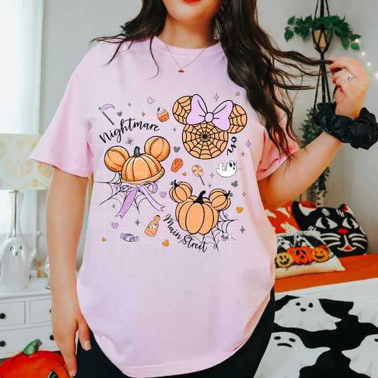 Nightmare on Main - Halloween Mouse ears | DTF Transfer | 15" Adult