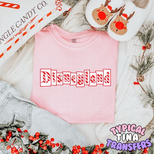 Diz-L Candycane Strips| DTF Transfer | POD