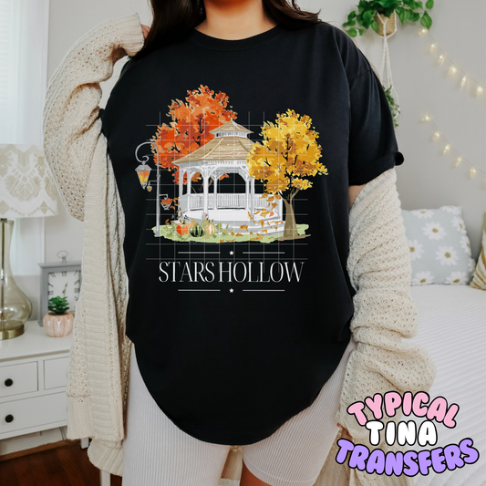 Stars Hall Fall leaves Gazebo | DTF Transfer | POD