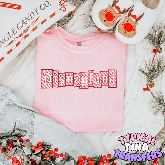 Diz-L Candycane Strips| DTF Transfer | POD