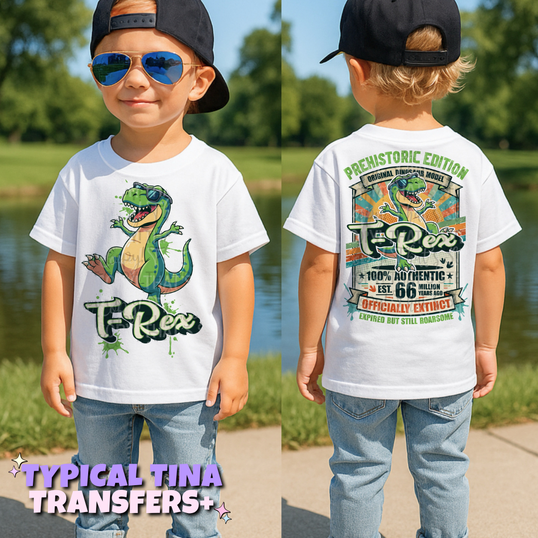 Officially extinct T- Rex | DTF Transfers | POD
