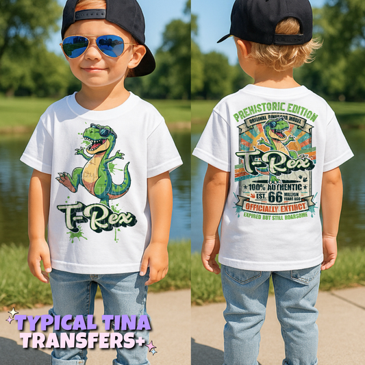 Officially extinct T- Rex | DTF Transfers | POD