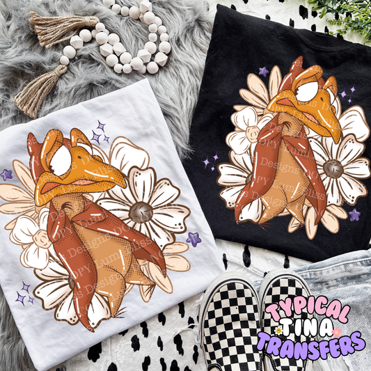 Flying Dino | DTF Screen Print | POD