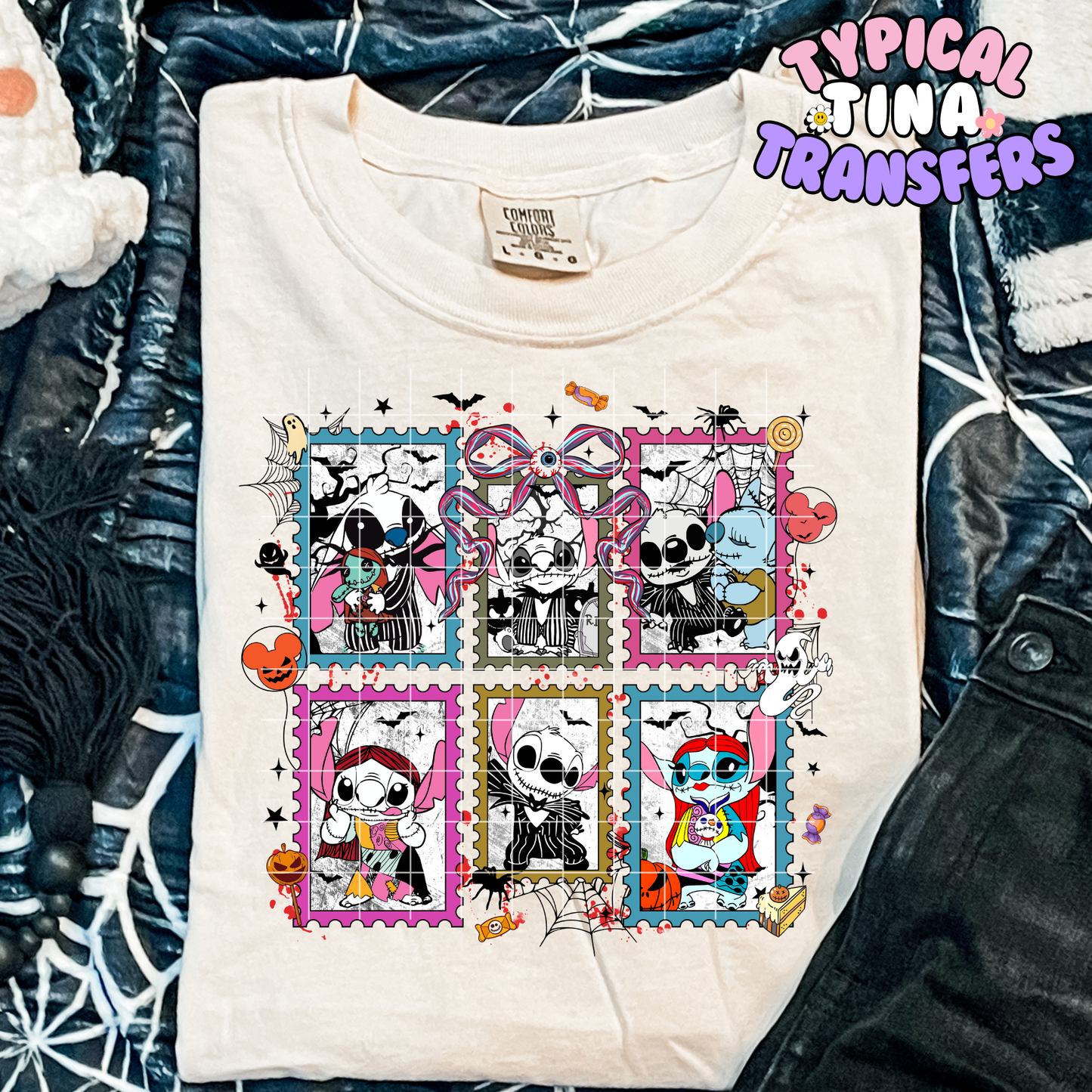 St!tch Halloween dress up stamps | DTF Transfer | POD