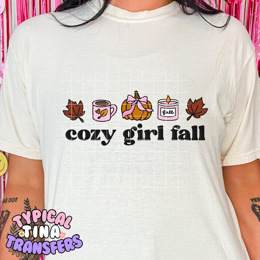 Cozy Girl Fall | DTF Transfer | POD