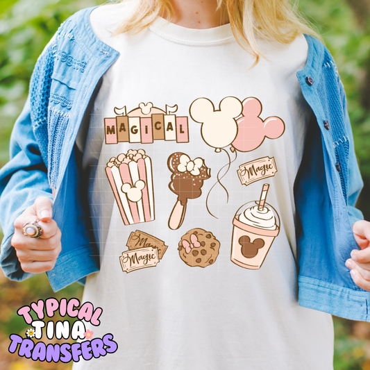 Magical Snacks (neutral)  | DTF Transfer | 12" Adult