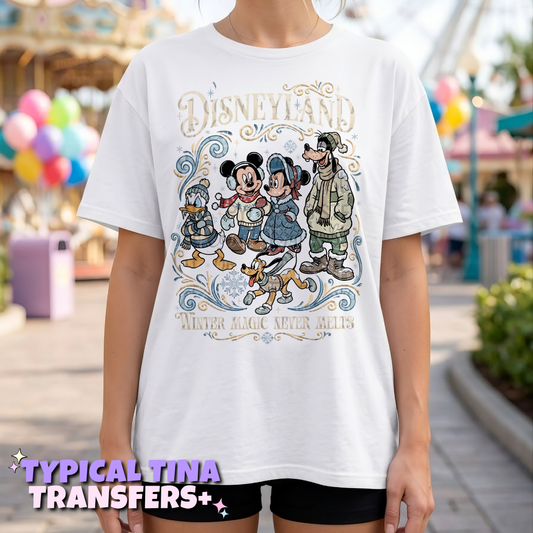 Winter magic never melts | DTF Transfers | POD