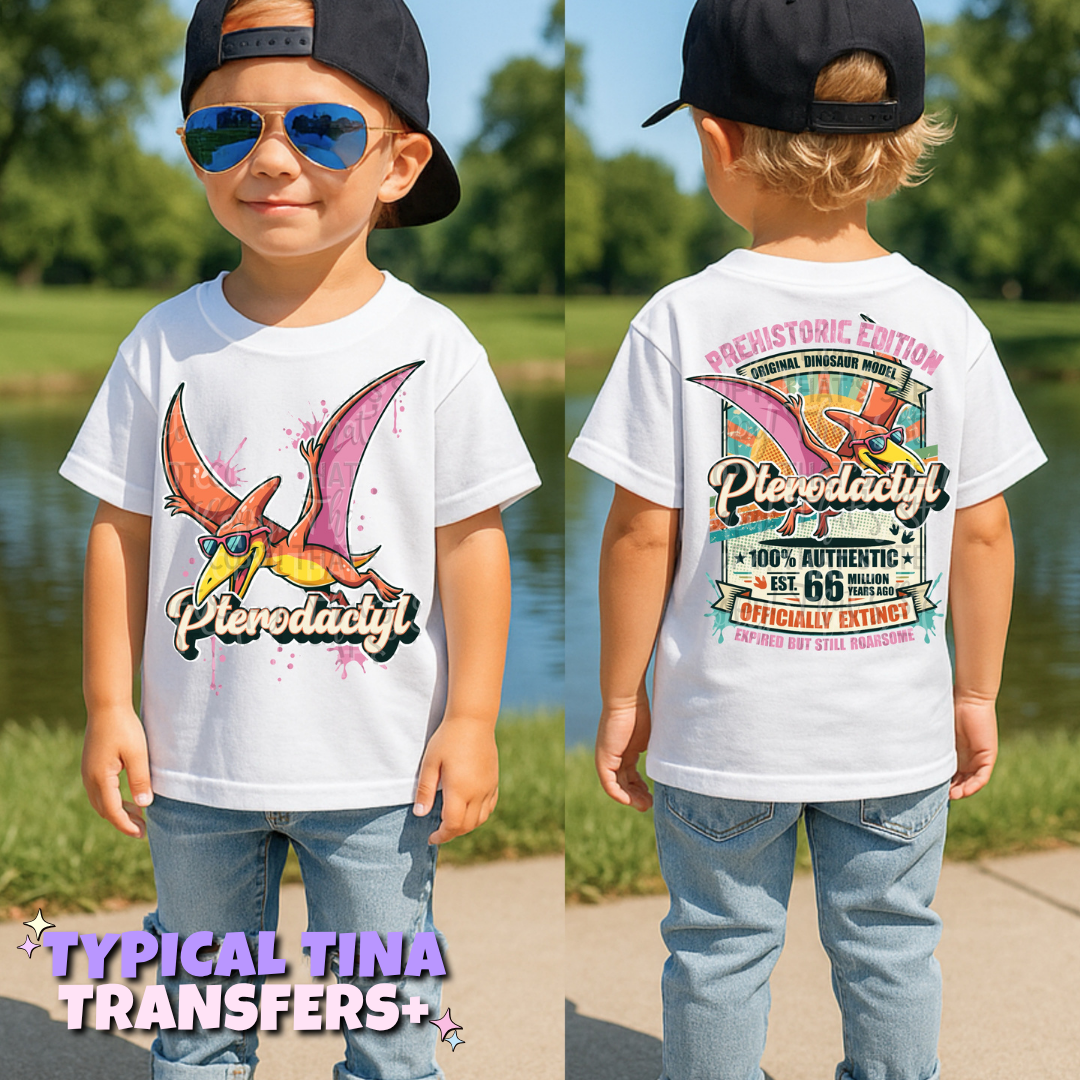 Officially extinct Pterodactyl | DTF Transfers | POD