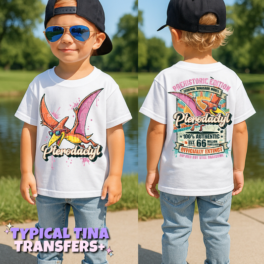 Officially extinct Pterodactyl | DTF Transfers | POD