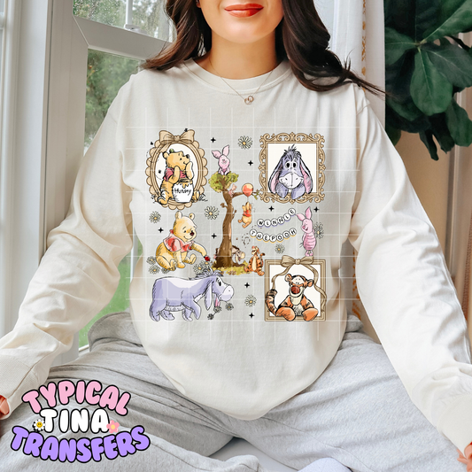 WP Gold Frames and tree | DTF Transfer | POD