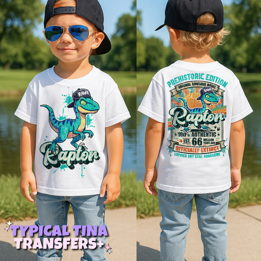 Officially extinct Raptor | DTF Transfers | POD