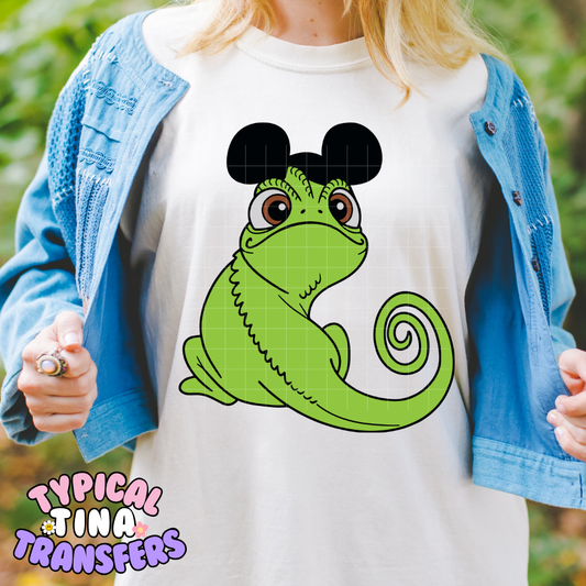 Cute lizard mouse ears | DTF Screen Print | POD