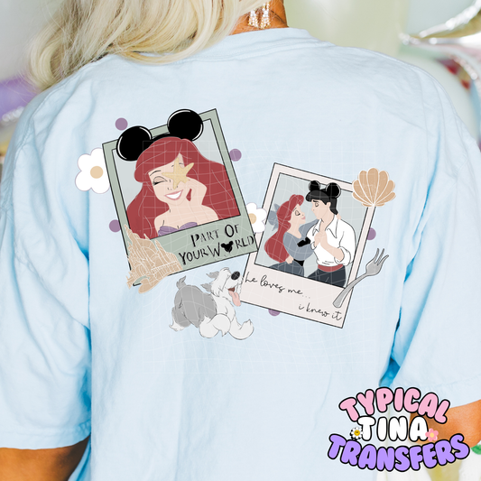 Mermaid Photo Frames | DTF Screen Print | POD