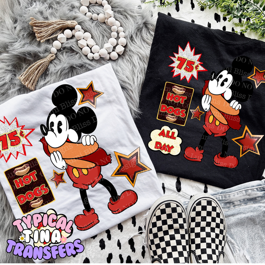 retro mick 75 cents | DTF Transfer | POD